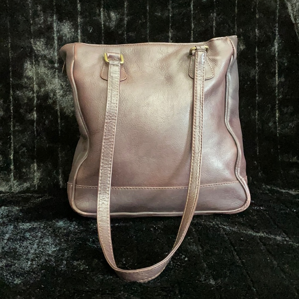 Vintage Clava American brown leather bag